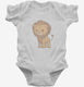 Cute Baby Lion white Infant Bodysuit