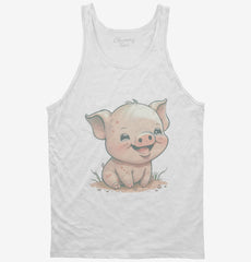 Cute Baby Pig Tank Top