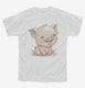 Cute Baby Pig white Youth Tee