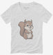 Cute Baby Squirrel  Womens V-Neck Tee