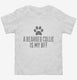 Cute Bearded Collie Dog Breed white Toddler Tee