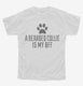 Cute Bearded Collie Dog Breed white Youth Tee