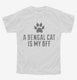 Cute Bengal Cat Breed white Youth Tee