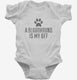 Cute Bloodhound Terrier Dog Breed white Infant Bodysuit