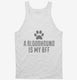 Cute Bloodhound Terrier Dog Breed white Tank