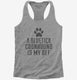 Cute Bluetick Coonhound Dog Breed grey Womens Racerback Tank