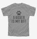 Cute Boxer Dog Breed grey Youth Tee