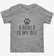Cute Boxer Dog Breed grey Toddler Tee