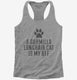Cute Burmilla Longhair Cat Breed grey Womens Racerback Tank