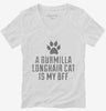 Cute Burmilla Longhair Cat Breed Womens Vneck Shirt 666x695.jpg?v=1700429521