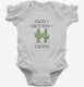 Cute Cacti Plus Cact You Equals Cactus  Infant Bodysuit