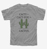 Cute Cacti Plus Cact You Equals Cactus Kids