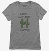 Cute Cacti Plus Cact You Equals Cactus Womens