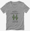 Cute Cacti Plus Cact You Equals Cactus Womens Vneck