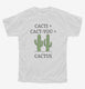 Cute Cacti Plus Cact You Equals Cactus  Youth Tee