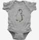 Cute Cartoon Penguin grey Infant Bodysuit