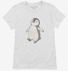 Cute Cartoon Penguin Womens T-Shirt