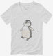 Cute Cartoon Penguin  Womens V-Neck Tee