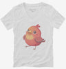 Cute Cartoon Red Bird Womens Vneck Shirt 666x695.jpg?v=1700295837