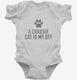 Cute Chausie Cat Breed white Infant Bodysuit