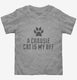 Cute Chausie Cat Breed grey Toddler Tee