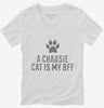 Cute Chausie Cat Breed Womens Vneck Shirt 666x695.jpg?v=1700429610