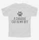 Cute Chausie Cat Breed white Youth Tee