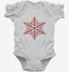 Cute Christmas Buffalo Plaid Snowflake  Infant Bodysuit