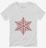 Cute Christmas Buffalo Plaid Snowflake Womens Vneck Shirt 666x695.jpg?v=1700379132
