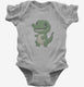 Cute Crocodile grey Infant Bodysuit
