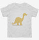 Cute Diplodocus Dinosaur white Toddler Tee
