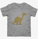 Cute Diplodocus Dinosaur grey Toddler Tee