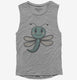 Cute Dragonfly grey Womens Muscle Tank