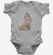 Cute Fox grey Infant Bodysuit
