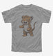 Cute Graphic Tiger grey Youth Tee