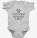 Cute Greater Swiss Mountain Dog Breed white Infant Bodysuit