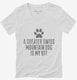 Cute Greater Swiss Mountain Dog Breed white Womens V-Neck Tee