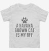 Cute Havana Brown Cat Breed Toddler Shirt 666x695.jpg?v=1700429918
