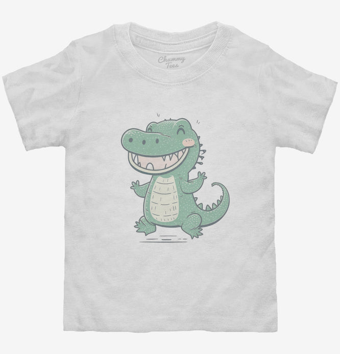 Cute Kawaii Alligator Toddler Shirt