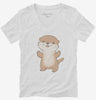 Cute Kawaii Otter Womens Vneck Shirt 666x695.jpg?v=1700300651