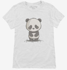 Cute Kawaii Panda Womens T-Shirt