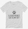 Cute Khao Manee Cat Breed Womens Vneck Shirt 666x695.jpg?v=1700430085