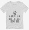 Cute Kurilian Bobtail Cat Breed Womens Vneck Shirt 666x695.jpg?v=1700430185