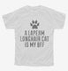 Cute LaPerm Longhair Cat Breed white Youth Tee