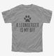 Cute Leonberger Dog Breed grey Youth Tee