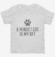 Cute Minuet Cat Breed white Toddler Tee