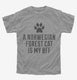 Cute Norwegian Forest Cat Breed grey Youth Tee