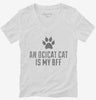 Cute Ocicat Cat Breed Womens Vneck Shirt 666x695.jpg?v=1700430649