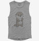 Cute Otter grey Womens Muscle Tank