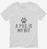 Cute Pug Dog Breed Womens Vneck Shirt 666x695.jpg?v=1700491255